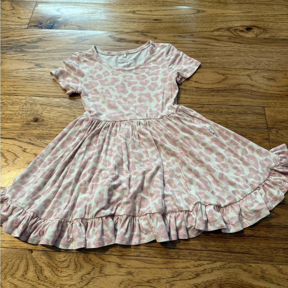 Posh Peanut Blush Leopard Print Dress